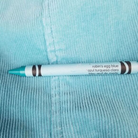 Vintage Retro 80s Style Liz Claiborne Blue Corduroy Coat Jacket 16P - Picture 8 of 11